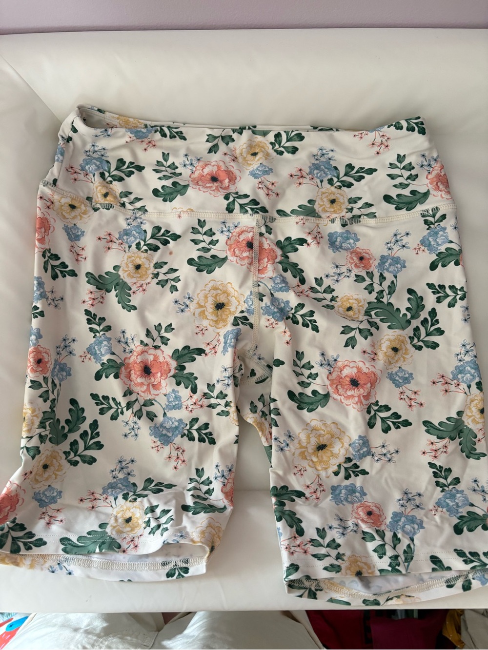 O'Neill Cream Floral Bike Shorts